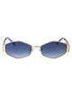 Marc Jacobs Gold Blue Metal Sunglasses