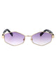 Marc Jacobs Gold Violet Metal Sunglasses