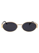 Marc Jacobs Gold Black_ Metal Sunglasses
