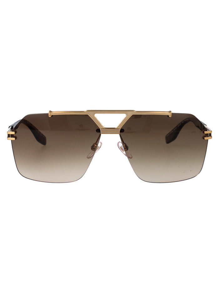 Marc Jacobs Gold Havana Titanium Sunglasses