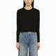 Loulou Studio Black Cotton Crew-Neck T-Shirt
