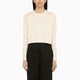Loulou Studio Ivory Cotton Crew-Neck Jumper