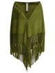 Furling By Giani Green Goat Suede Skirt