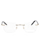 Montblanc Gold Black Transparent Acetate Glasses