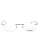 Montblanc Silver Silver Transparent Acetate Glasses