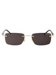 Montblanc Gold Black Grey Metal Sunglasses