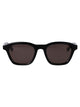Montblanc Black-Black-Grey Recycled Acetate Sunglasses