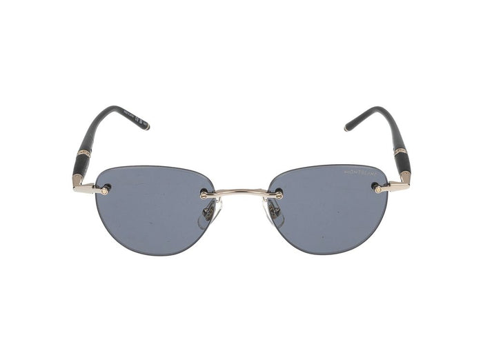 Montblanc Sunglasses Mb0412s 001 Gold Black Grey 48/20/150