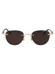 Montblanc Gold-Black-Grey Metal Sunglasses