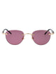 Montblanc Gold-Black-Violet Metal Sunglasses