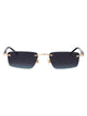 Montblanc Gold-Black-Grey Metal Sunglasses