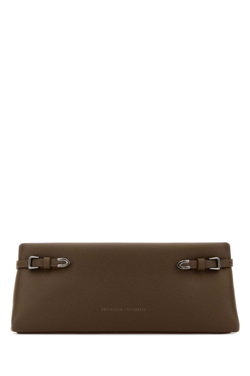 Brunello Cucinelli Mud Leather Clutch