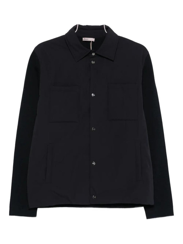 Herno Blue Silk Nylon Jacket