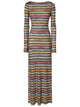 Missoni Long Cover-Up Dress In Lamé Viscose With Micro Zig-Zag Pattern