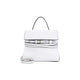 Moschino Couture White Tie Me Leather Shoulder Bag