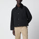 Barbour Black Spey Jacket In Cotton Blend