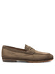 Santoni Brown Calf Leather Loafers