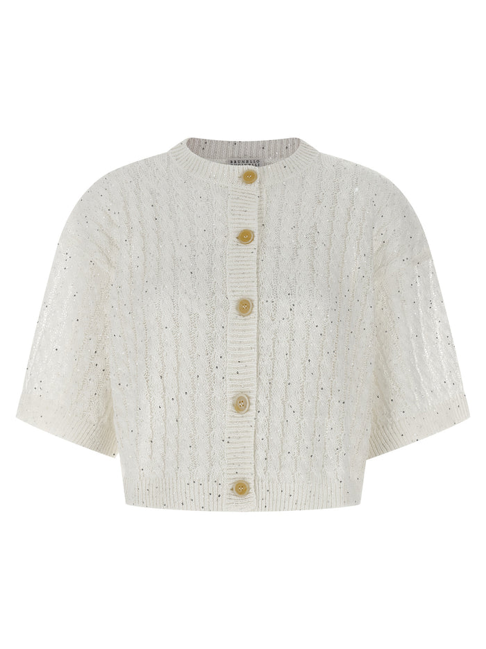 Brunello Cucinelli 'Dazzling Cable' Cardigan