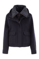 Brunello Cucinelli Wool And Cashmere Hooded Jacket With Detachable Quilted Bib