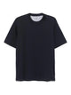 Brunello Cucinelli Dark Blue Silk Cotton T-Shirt