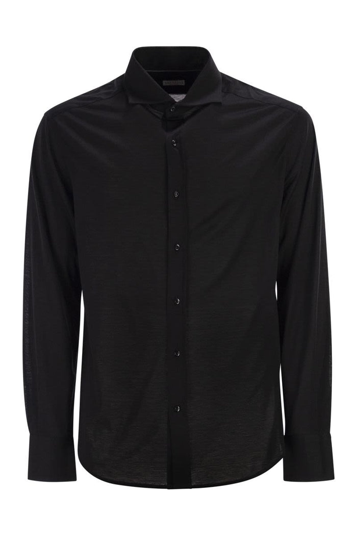 Brunello Cucinelli Silk And Cotton T-Shirt Shirt