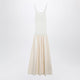 The Frankie Shop Iliya Maxi Dress In Cream Viscose And Cotton