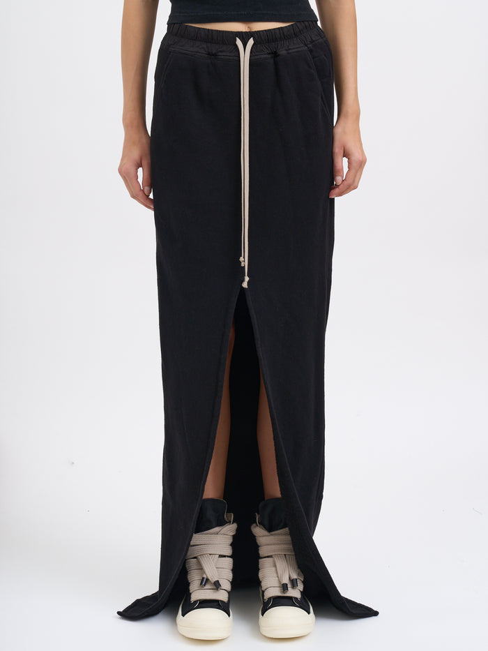 Drkshdw Phleg Pillar Skirt Black Fleece Skirt