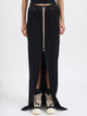 Drkshdw Phleg Pillar Skirt Black Fleece Skirt