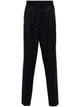 Brunello Cucinelli Wool Flannel Leisure Fit Trousers With Drawstring And Double Pleats
