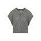 Brunello Cucinelli Green V-Neckline Silk Sweater