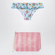 Mc2 Saint Barth Light Blue Striped Swim Briefs With Pouch