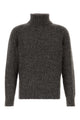 Brunello Cucinelli Melange Dark Grey Cashmere Blend Sweater