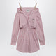 Miu Miu Pink Shirtdress With Elastic Straps