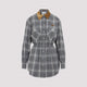 Miu Miu Gray Checkered Cotton Dress