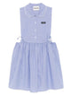 Miu Miu Cotton Dress With Checks