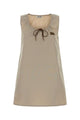 Miu Miu Cappuccino Cotton Mini Dress