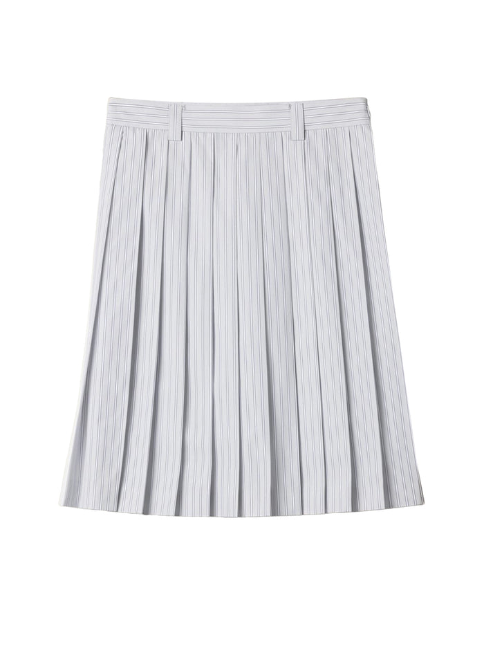 Miu Miu Pleated Striped Poplin Shirt