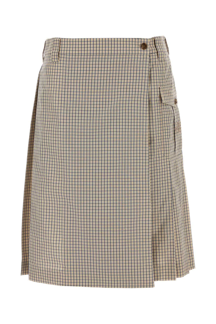 Miu Miu Embroidered Nylon Blend Skirt