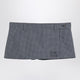 Miu Miu Mini Skirt In Blue Tech Check