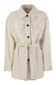 Brunello Cucinelli Corduroy Safari-Style Jacket With Jewellery