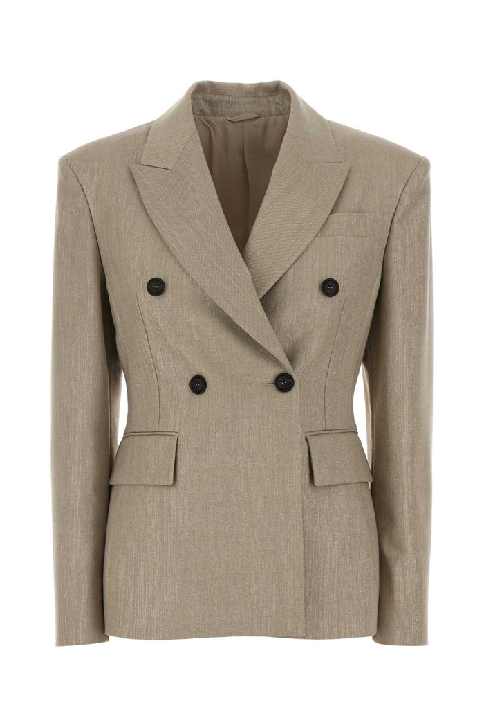 Brunello Cucinelli Cappuccino Twill Blazer