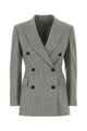 Brunello Cucinelli Embroidered Stretch Wool Blend Blazer
