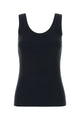 Brunello Cucinelli Dark Blue Stretch Cotton Tank Top