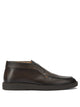 Santoni Brown Leather Loafers