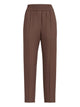 Brunello Cucinelli Baggy Pull-Up Trousers In Viscose And Linen Fluid Twill