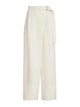 Brunello Cucinelli Cream Viscose Linen Pants
