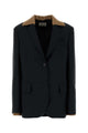 Miu Miu Midnight Blue Mohair Blend Oversize Blazer