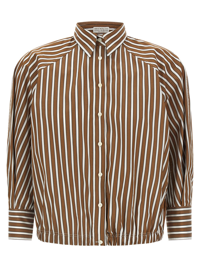 Brunello Cucinelli 'Shadow' Striped Shirt