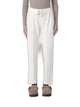 Brunello Cucinelli White Brunello Cucinelli Womens Cotton Drawstring Joggers Featuring Side Pockets With Signature Monili Embroidery