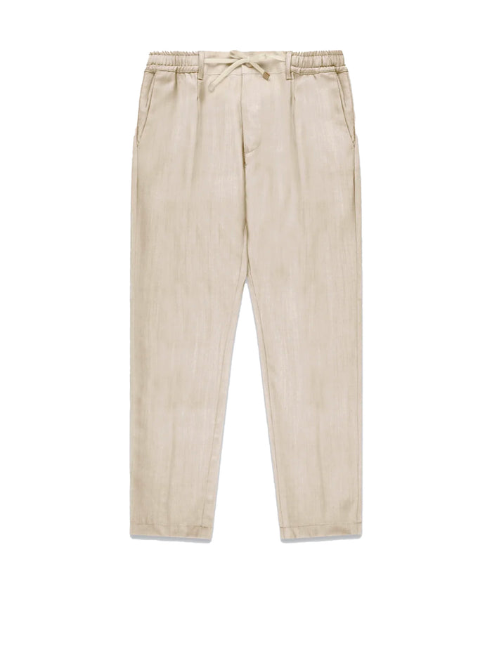 Cruna Ecru Linen Trousers